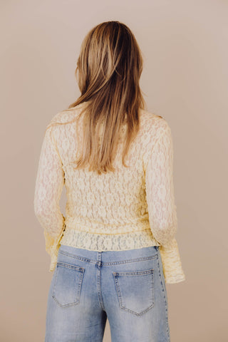 Pip Lace Top - Geel