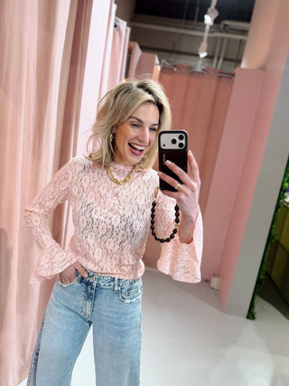 Pip Lace Top - Roze