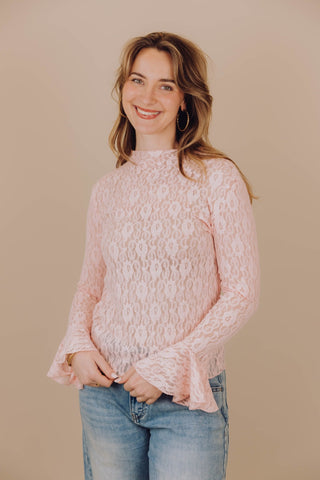 Pip Lace Top - Roze