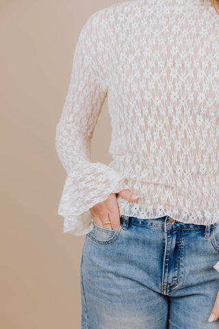 Pip Lace Top - Wit
