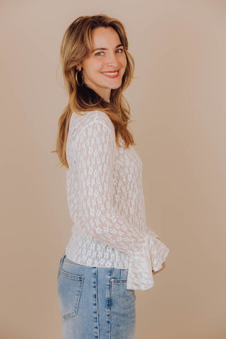 Pip Lace Top - Wit