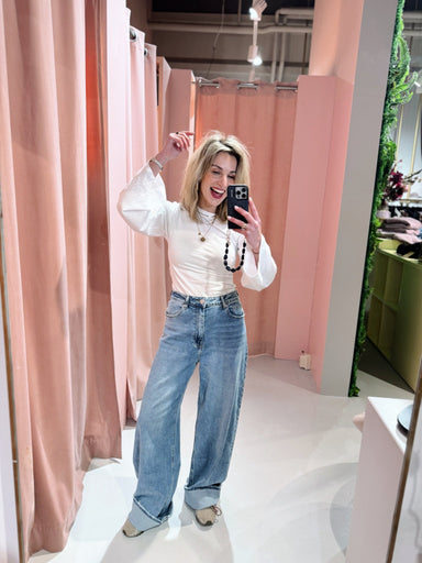 Queen Hearts - The Baggy Jeans - Light Denim