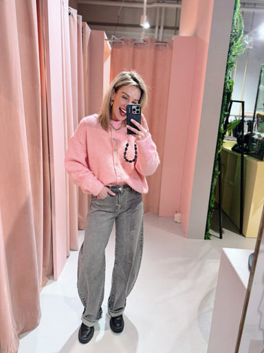 Queen Hearts - The Barrel Jeans - Grijs