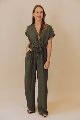 Reza Jumpsuit - Donkergroen