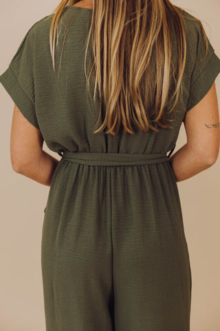Reza Jumpsuit - Donkergroen