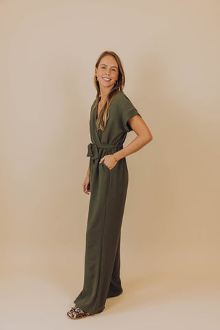 Reza Jumpsuit - Donkergroen