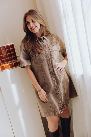 Rianne Dress - Bruin