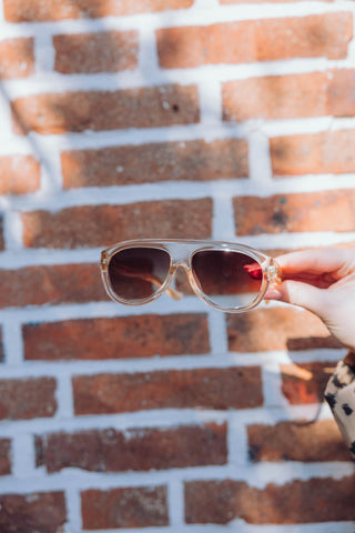 Rio Sunglasses - Ecru Transparent
