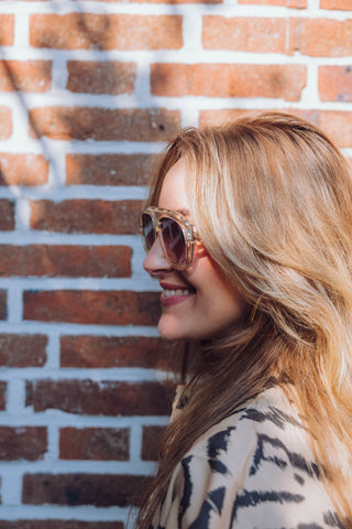 Rio Sunglasses - Ecru Transparent
