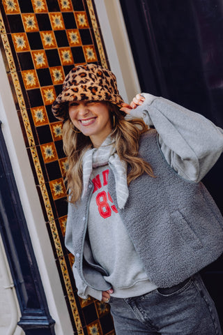 Mara Teddy Gilet - Grijs
