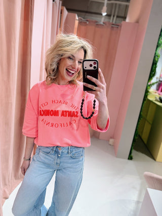 Santa Monica Tee - Roze