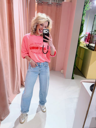 Santa Monica Tee - Roze