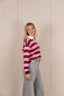 Skyler Striped Polo - Roze