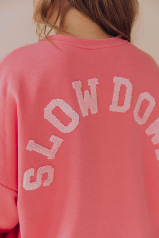 Slow Down Sweater - Roze