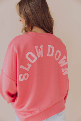 Slow Down Sweater - Roze