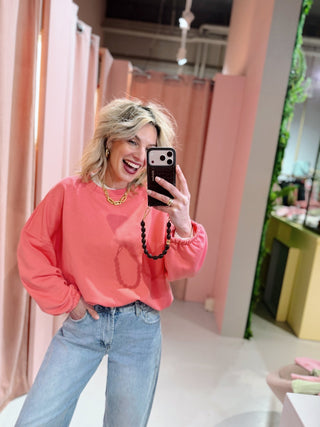 Slow Down Sweater - Roze