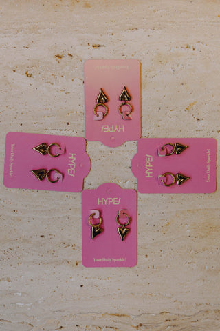 Small Heart Earrings - Goud