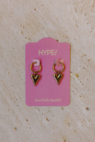 Small Heart Earrings - Goud