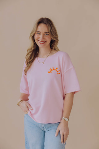 Soleil Tee - Lichtroze