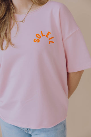 Soleil Tee - Lichtroze