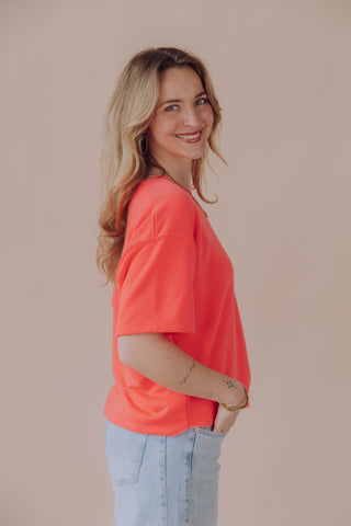 Soleil Tee - Neon Roze
