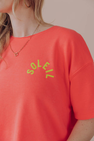 Soleil Tee - Neon Roze
