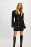 Star Blazer Dress - Zwart