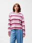 Striped Long Sleeve - Rhubarb