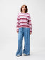 Striped Long Sleeve - Rhubarb