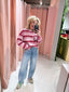 Striped Long Sleeve - Rhubarb