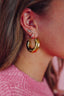 Structured Hoop Earrings - Goud