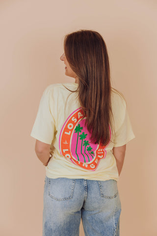 Los Angeles Tee - Geel
