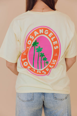 Los Angeles Tee - Geel