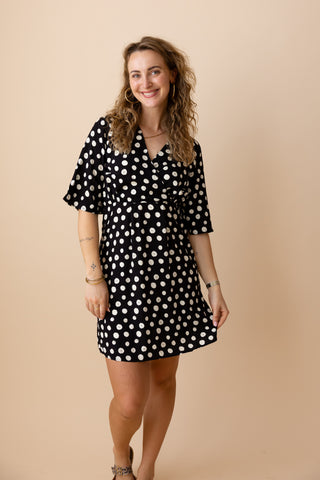 Iggy Dot Dress - Zwart