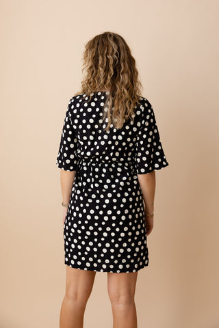 Iggy Dot Dress - Zwart