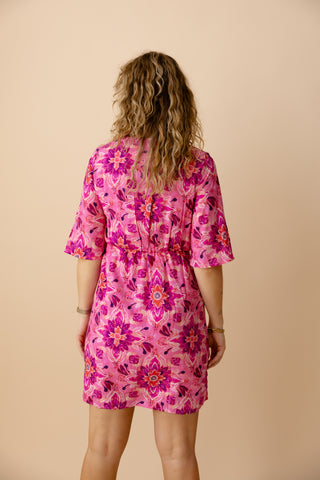 Iggy Flower Dress - Roze