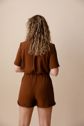 Cady Playsuit - Bruin