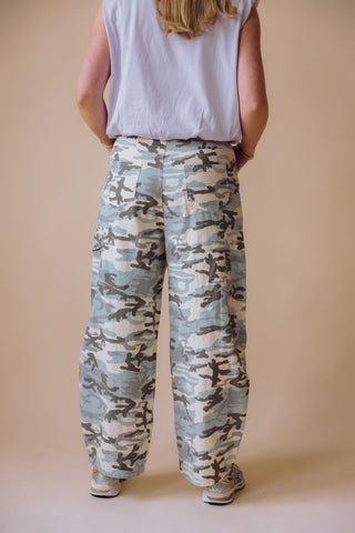 Helen Cargo Jeans - Blue Camouflage