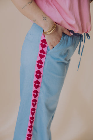 Heart Pants - Denim