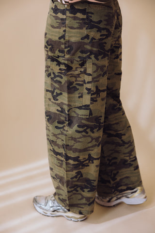 Helen Cargo Jeans - Dark Camouflage