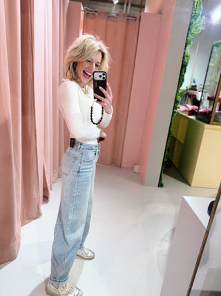 Summer Balloon Jeans - Washed Blue