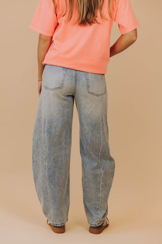 Summer Balloon Jeans - Washed Blue