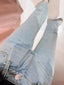 Sunny Stud Jeans - Light Blue Stone