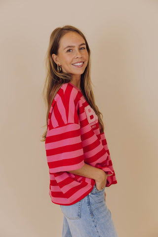 Thirza Tee - Rood