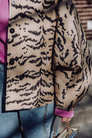 Tiger Cape Jacket - Incense