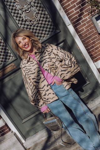 Tiger Cape Jacket - Incense