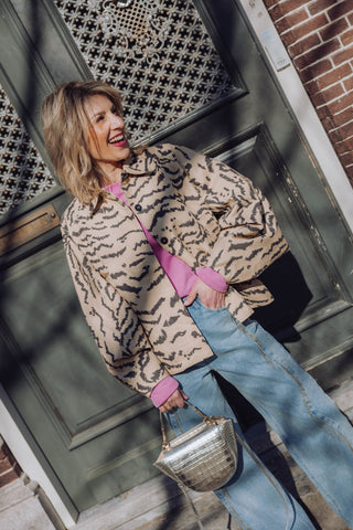 Tiger Cape Jacket - Incense