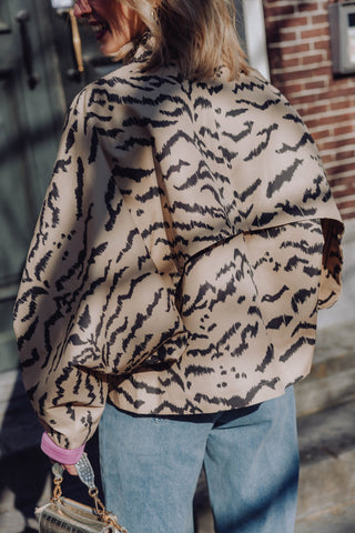 Tiger Cape Jacket - Incense