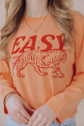 Tiger Longsleeve - Peach