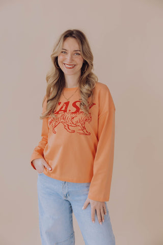 Tiger Longsleeve - Peach